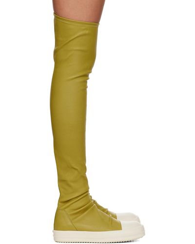 Rick Owens Bottes de style bas jaunes - Multicolore