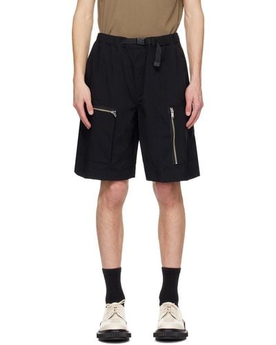 Undercover Zip Shorts - Black