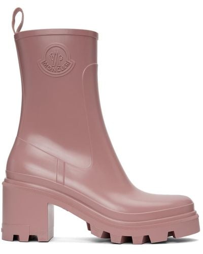 Moncler Pink Loftgrip Boots - Multicolour