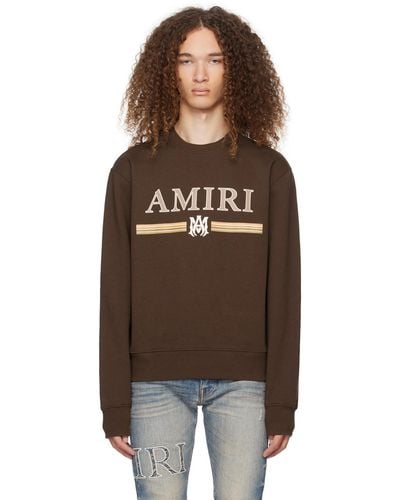 Amiri ブラウン Ma Bar スウェットシャツ - ブラック