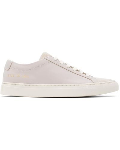 Common Projects Grey Achilles Low Trainers - Black