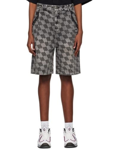Adererror Gray Tenit Shorts - Black