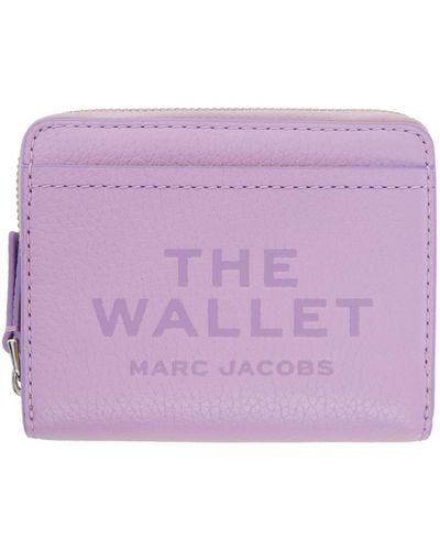 Marc Jacobs 'The Leather Mini Compact' Wallet - Purple