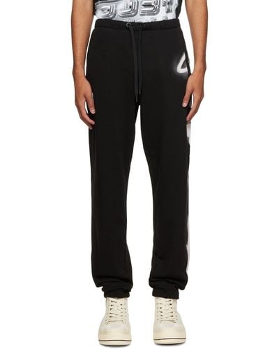 Just Cavalli Black Graphic Lounge Trousers
