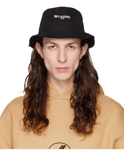 we11done Washed Bucket Hat - Brown