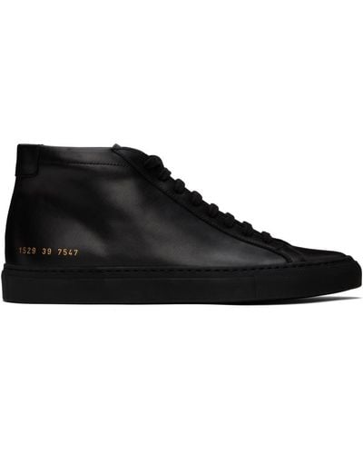 Common Projects Achilles Mid Sneakers - Black