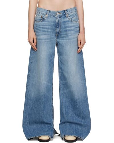 RE/DONE Blue Low Rider Loose Jeans
