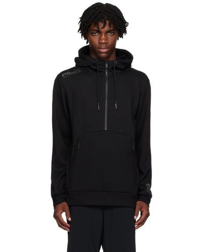 RLX Ralph Lauren Half-zip Hoodie - Black