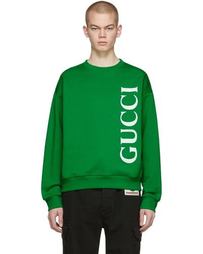Gucci ーン ロゴ スウェットシャツ - グリーン