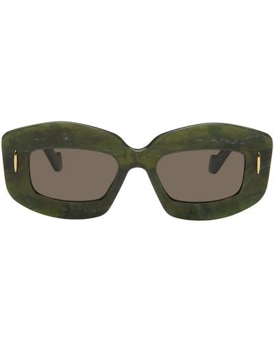 Loewe Screen Acetate Sunglasses - Green