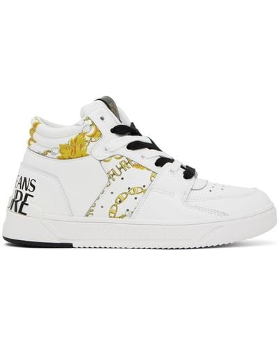 Versace Jeans Couture White Starlight Trainers - Black