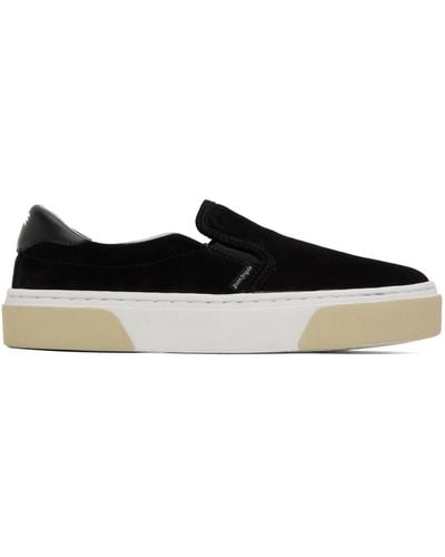 Palm Angels Trainers In Suede With Embossed Logo - Black