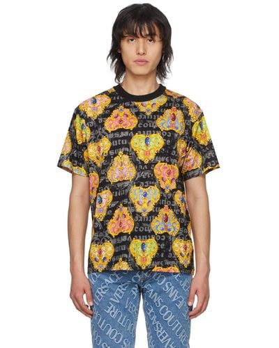 Versace Jeans Couture プリントtシャツ - オレンジ
