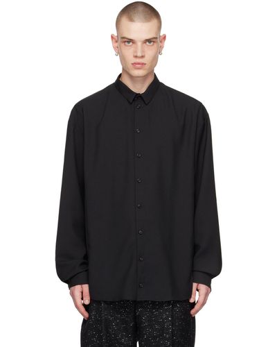 Nicolas Andreas Taralis Ruffle Shirt - Black