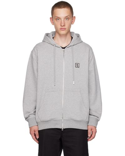 WOOYOUNGMI Grey Zip Hoodie