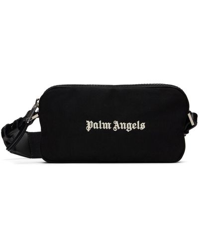 Palm Angels Petit sac caméra noir à logo