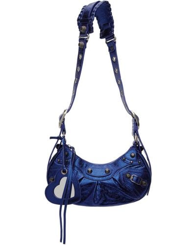 Balenciaga Blue Xs 'le Cagole' Bag