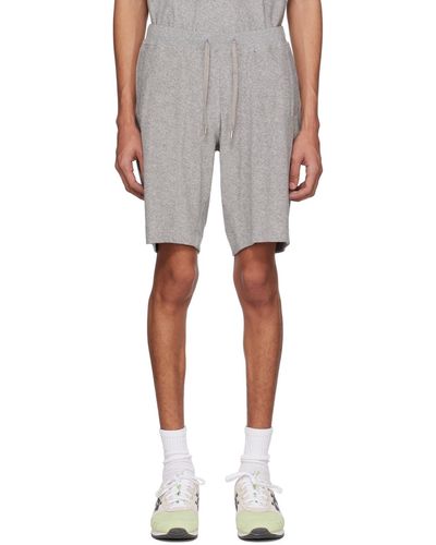 Sunspel Grey Towelling Shorts - Multicolour
