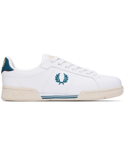 Fred Perry F perry baskets b722 blanches - Noir