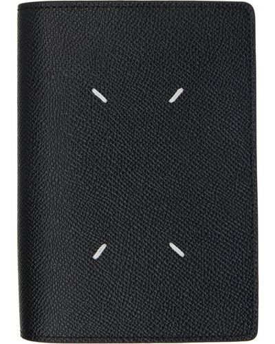 Maison Margiela Black Four Stitches Passport Holder