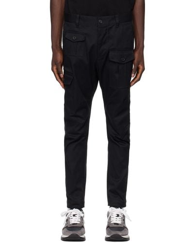 DSquared² Black Sexy Cargo Trousers