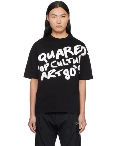 DSquared² Dsqua2 D2 Pop 80's Tシャツ - ブラック