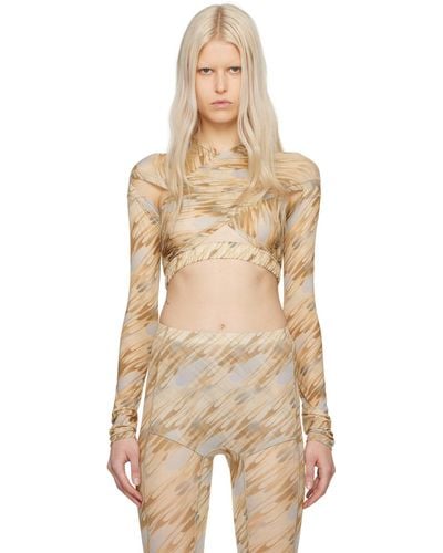 KNWLS Ssense Exclusive Anti Cross Over Blouse - Natural