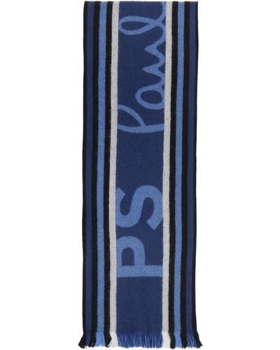 PS by Paul Smith Blue 'ps' Team Scarf