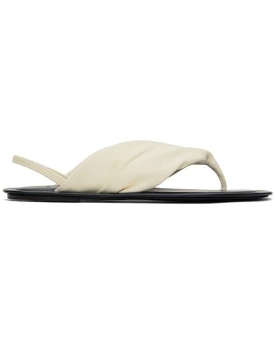 Loulou Studio Off-white Sahado Slingback Sandals - Black