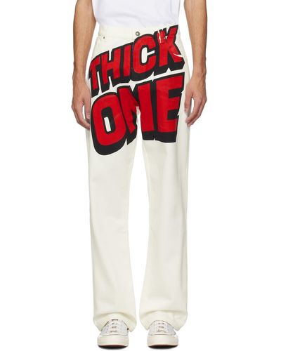 Sky High Farm 'thick One' Jeans - Red