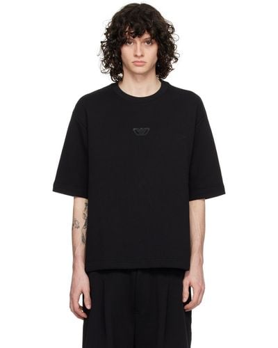 Emporio Armani Patch Sweatshirt - Black