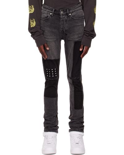 Ksubi Van Winkle Copy Paste Trashed Jeans - Black