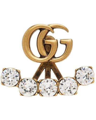 Gucci Gold Double G Earring - Multicolor