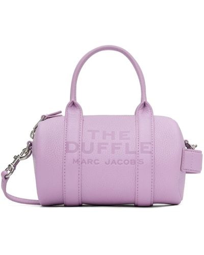 Marc Jacobs 'the Leather Mini Duffle' Bag - Purple