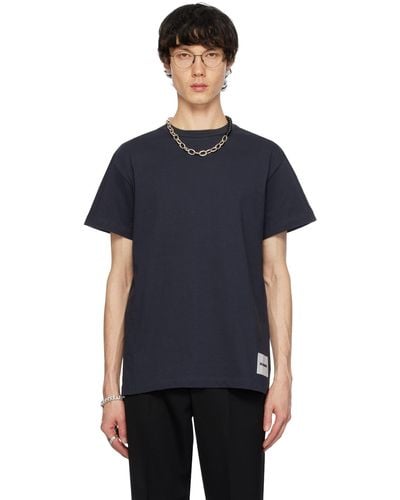 Jil Sander Three-pack Multicolour T-shirt - Black