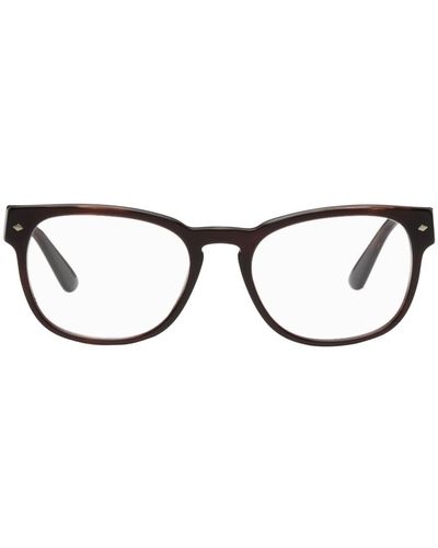 Giorgio Armani Oval Glasses - Black