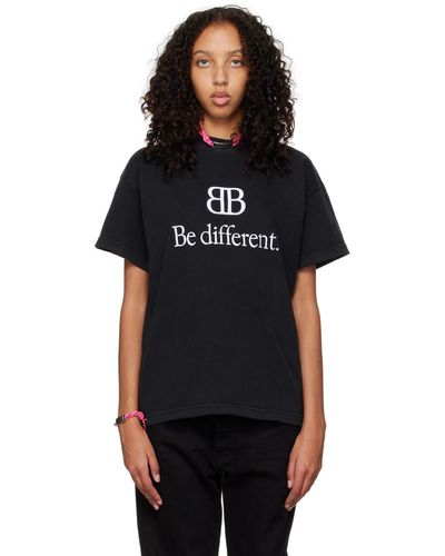 Balenciaga Be Different Tシャツ - ブラック