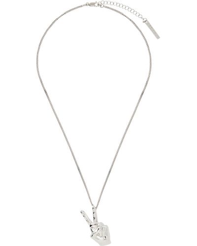 Y. Project Mini Peace Necklace - Metallic