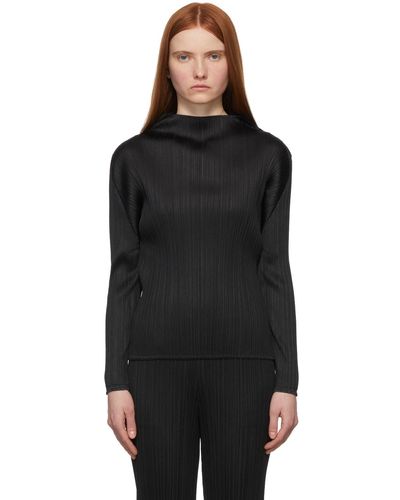 Pleats Please Issey Miyake Monthly Colors January Top - Black