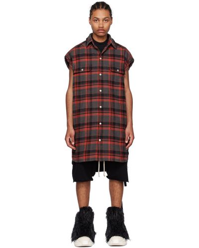 Rick Owens Red Jumbo Sl Shirt - Black