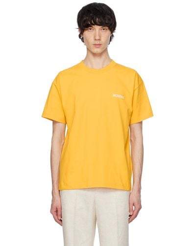 Jacquemus T-shirt 'le t-shirt ' jaune - les classiques - Orange