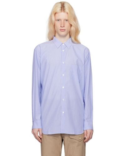 Comme des Garçons Chemise bleue à rayures