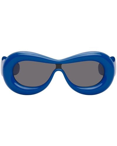 Loewe Inflated goggle Sunglasses - Blue