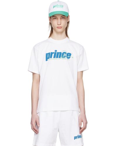 Sporty & Rich Sportyrich t-shirt blanc à image à logo édition prince - Noir