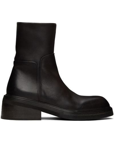 Marsèll Brown Facciata Boots - Black