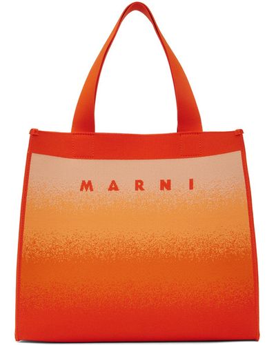 Marni ショッピングトート - オレンジ