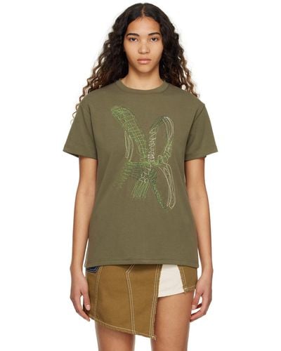ANDERSSON BELL Ab Embroide T-shirt - Green