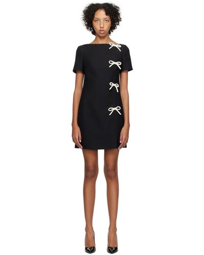 Valentino Bow Minidress - Black