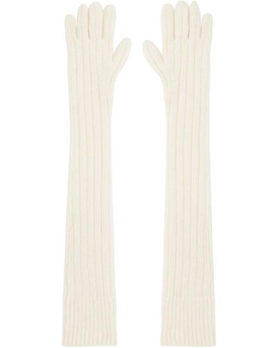 Dries Van Noten Off-white Long Gloves