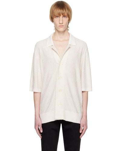 Zegna Off-white Buttoned Shirt - Natural